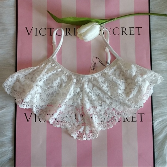 Size L🌺 VICTORIA'S SECRET FLUTTER BANDEAU.nwt - Picture 4 of 6